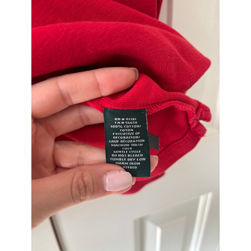 Lauren Ralph Lauren Red Long Sleeve Cotton Shirt 2X - Picture 5 of 9
